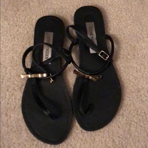 Steve Madden Gold Bow Sandals